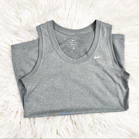 Nike Tops - Nike Grey Dri-fit Tank Size Medium